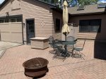 Outside patio and fire pit